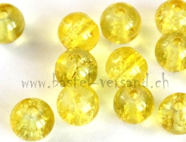 Crackle 6mm gelb