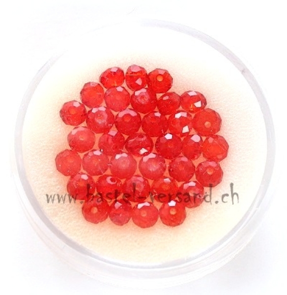 Glasschliffperle 4 x 3mm hyazinth