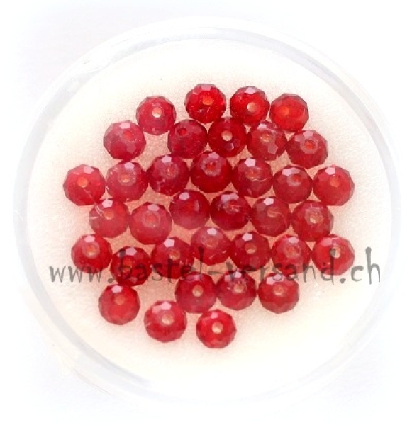 Glasschliffperle 4 x 3mm light siam