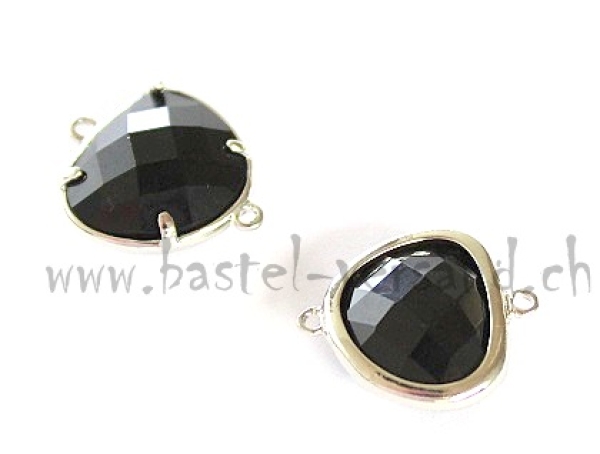 Stein facettiert schwarz