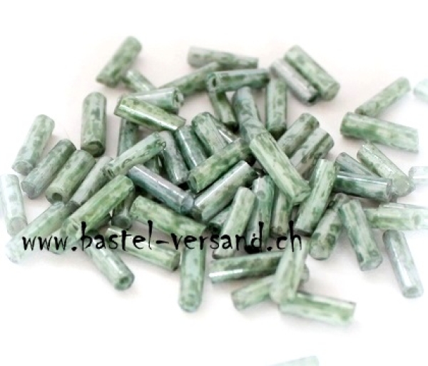 Glasstifte 6mm grün marmor
