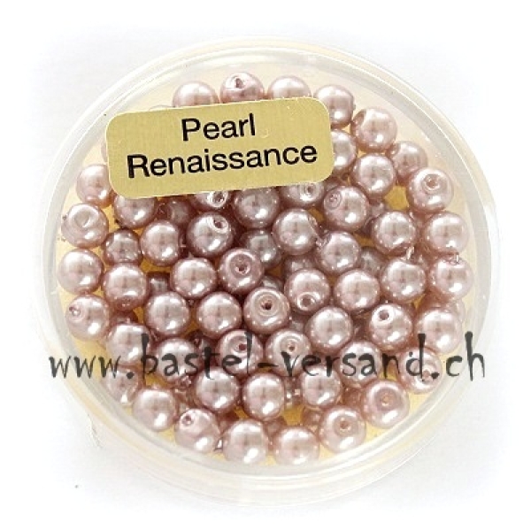 Glaswachsperle 4mm altrosa