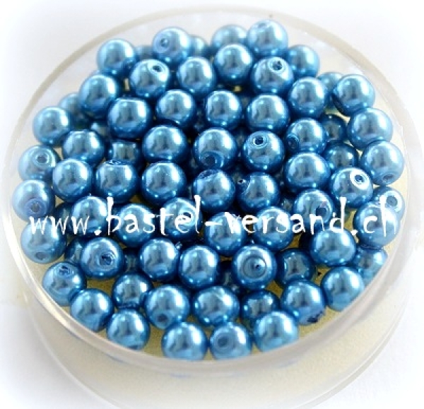 Glaswachsperle 4mm blau