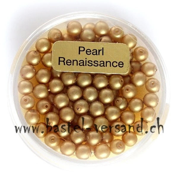 Glaswachsperle 4mm braun matt