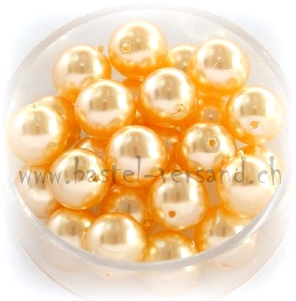 Glaswachsperle 8mm apricot