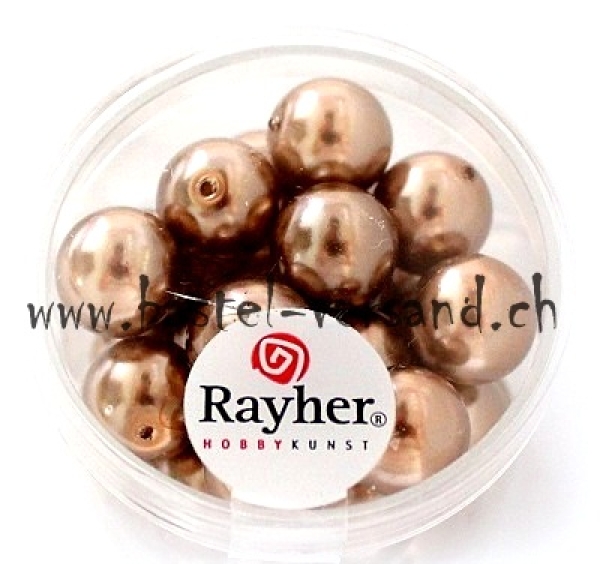 Glaswachsperle 10mm kaschmir