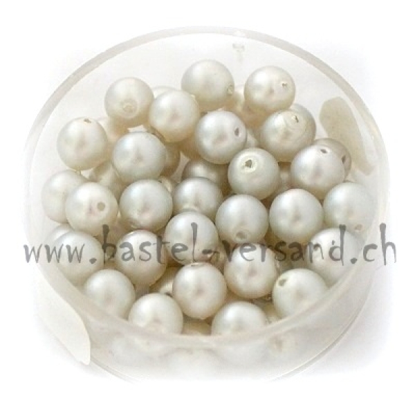 Glaswachsperle 6mm helltürkis matt