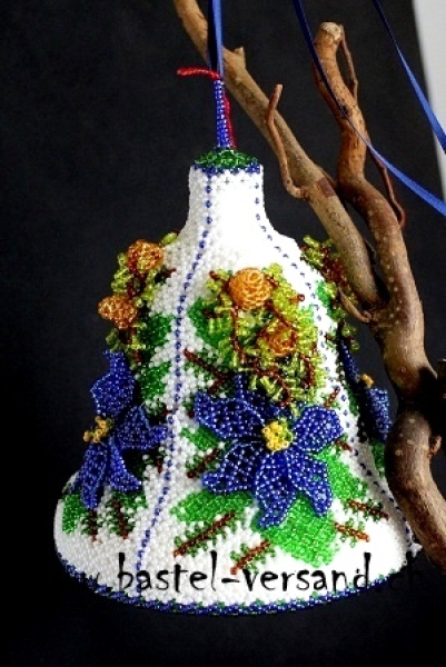 Glocke Weihnachtsstern blau