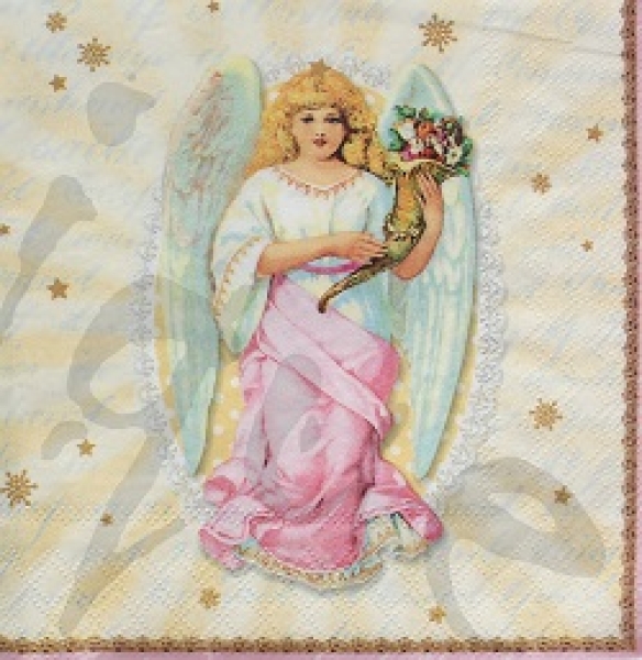 Serviette holly angel