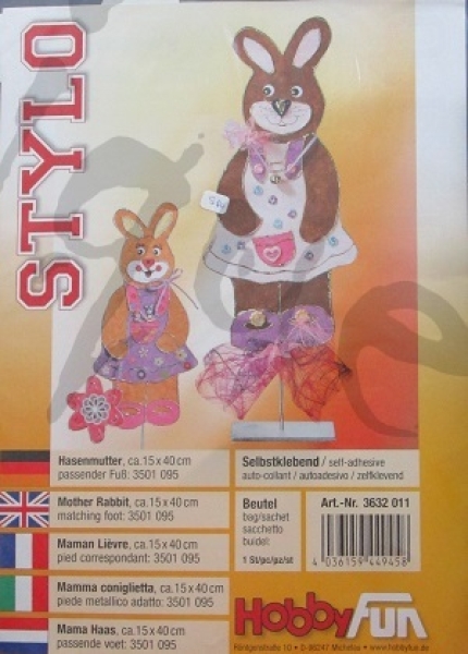 STYLO Hasenmutter ca. 15 x 40cm