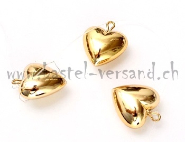 Herz goldfarbig (1Stk.)