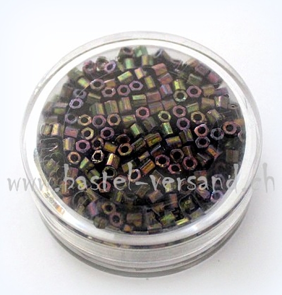 Rocailles Hexagon 2,6mm regenbogen