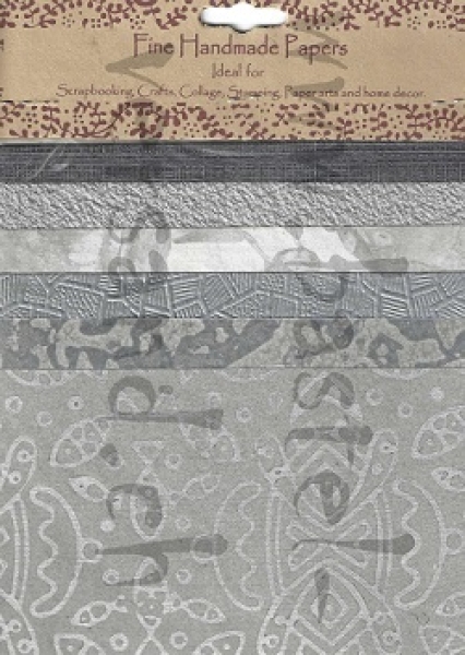 Fine Handmade Papers blau / silber