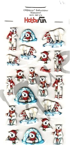 Hobbyfun Softysticker Eisbären