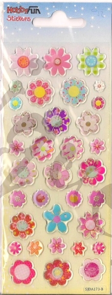 Glossy-Stickers Blumen