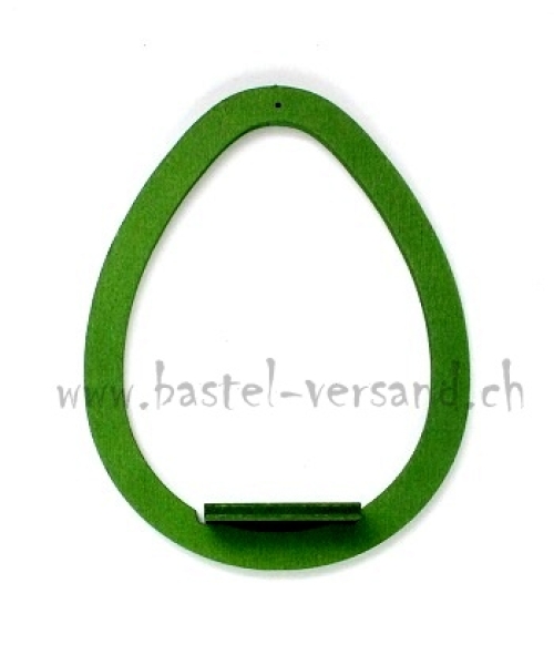Holzform Ei gross grün