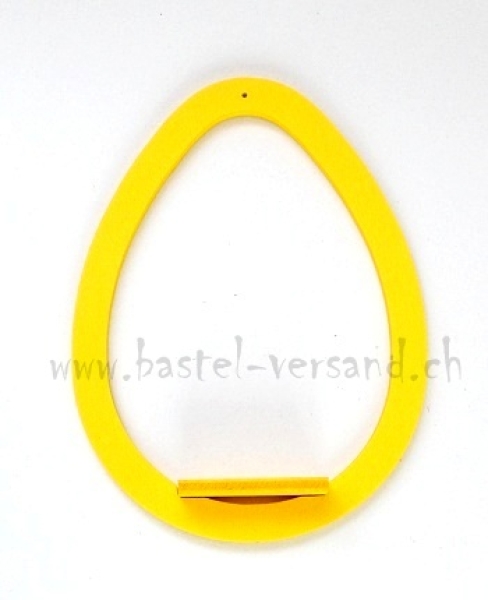 Holzform Ei gross gelb