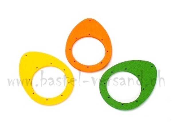 Holzform Ei klein grün