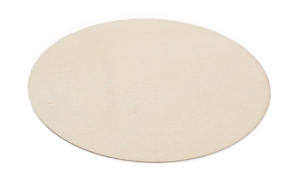 Holzscheibe oval 10cm