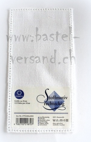 Stoffmotiv zum umhäkeln Rechteck