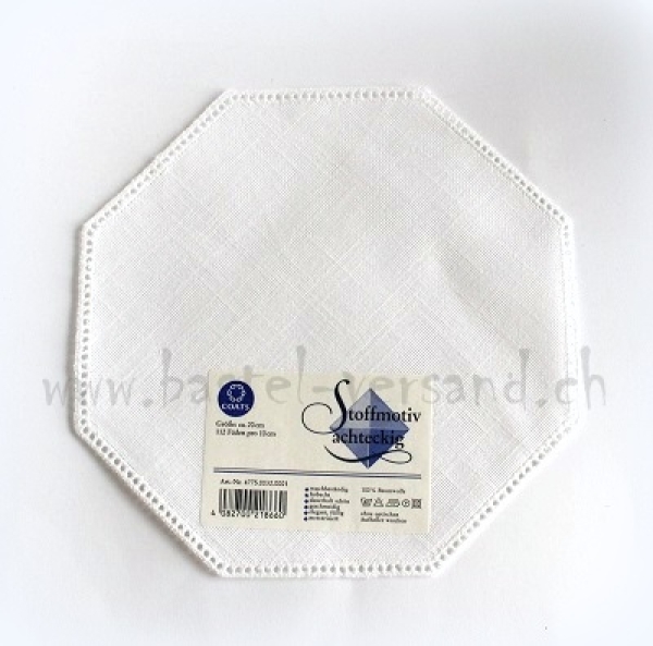 Stoffmotiv zum umhäkeln Achteck