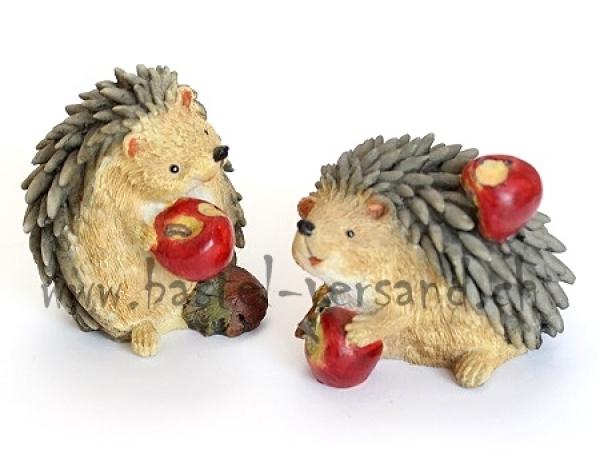 Igel mit Apfel (2 Stk.)