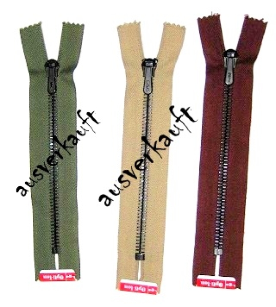 Jeans Reissverschluss 18cm dunkelrot Optilon