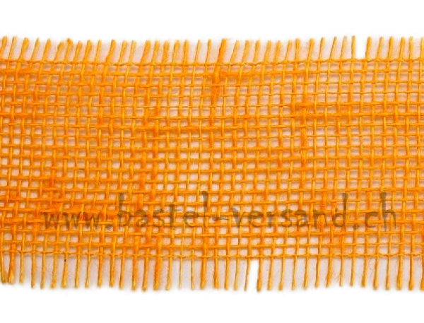 Juteband 7cm orange