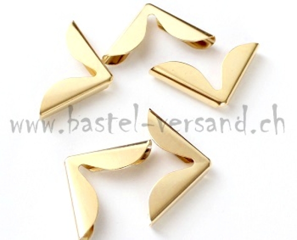 Kartonage Ecken 3cm goldfarbig