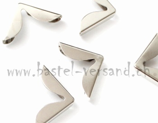 Kartonage Ecken 3cm silberfarbig