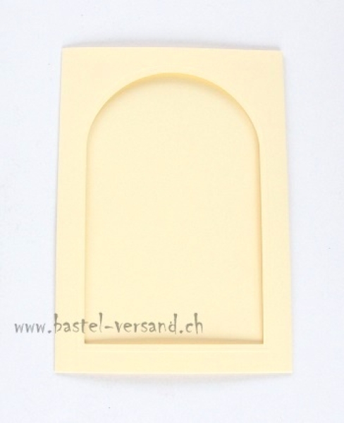 Doppelkarte Torbogen mit Couvert elfenbein