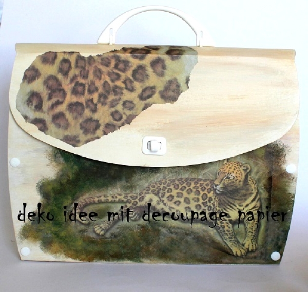 Decoupage Papier Gepard