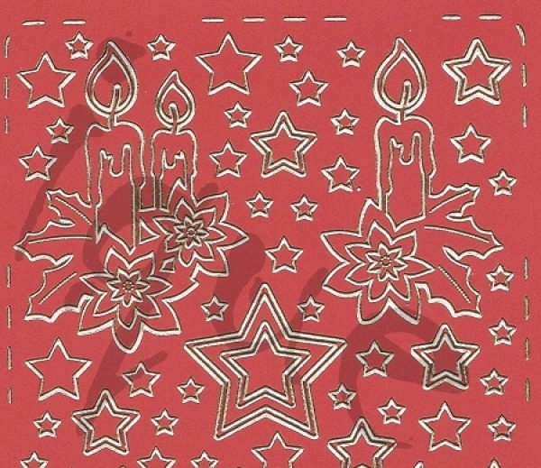 Sticker Kerzen (285) rot