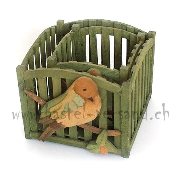 Holzkistli mit Vogel (2Stk.)