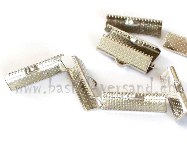 Klemmverschluss silberfarbig 22mm