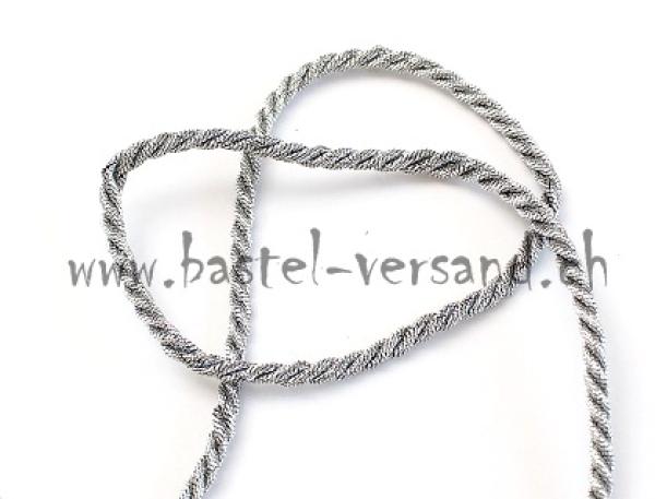 Kordel 4mm altsilber