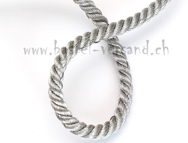 Kordel 6mm altsilber