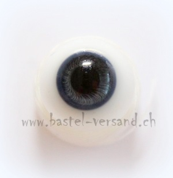 Kristallglas Puppenaugen 12mm blau