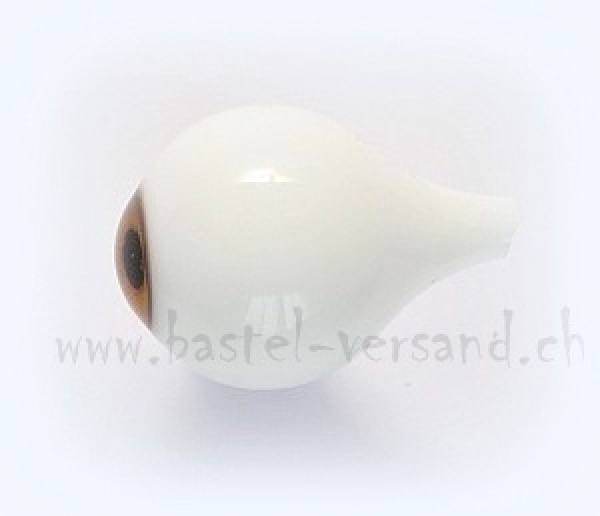 Kristallglas Puppenaugen 14mm blautopas