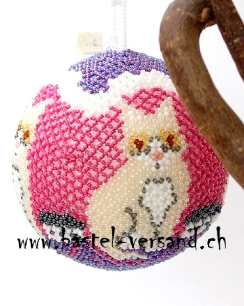 Kugel Katze pink