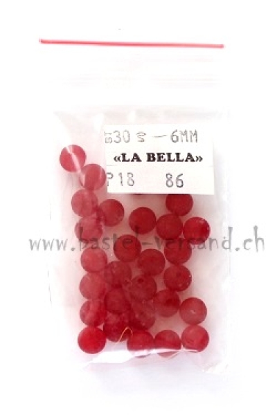 Eisperle 6mm rot