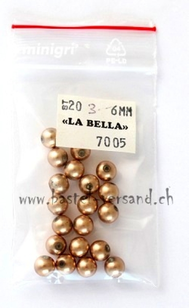 Wachsperle 6mm gold