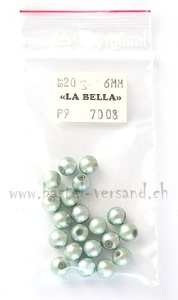 Wachsperle 6mm grün