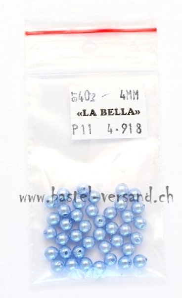 Wachsperle 4mm blau