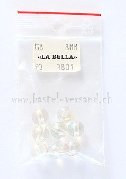 Seifenblasenperle 8mm natur