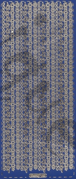 Sticker Linien (140) sterne goldblau
