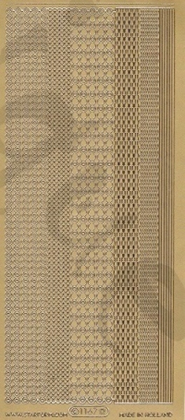 Sticker Linien (1167) gold