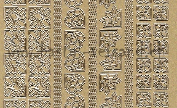 Sticker Linien und Ecken (1033) gold