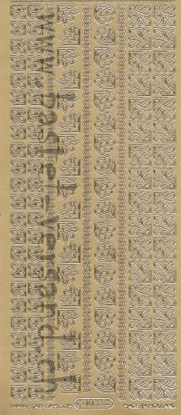 Sticker Linien und Ecken (1033) gold