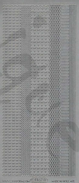 Sticker Linien (1167) silber